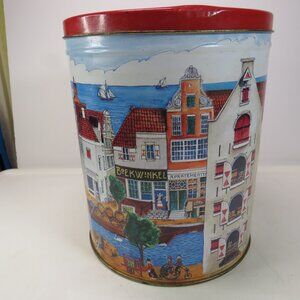 vintage "Old Amsterdam" tin from Trail's End Coastal Seaside Town Metal Tin